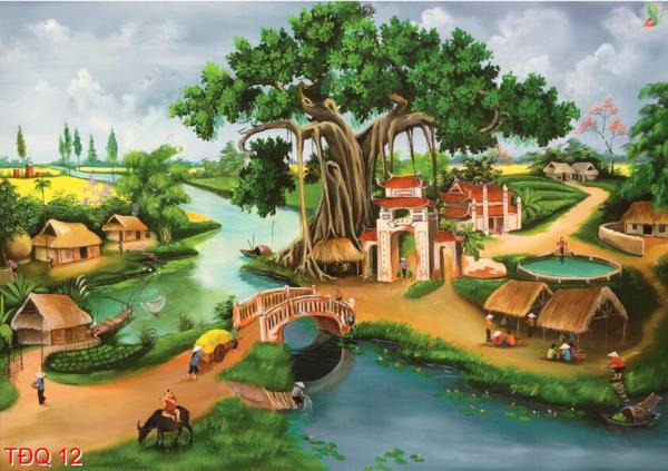 Tranh đồng quê TÐQ 12